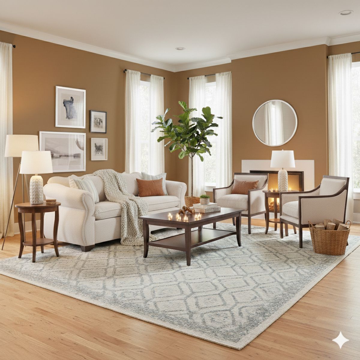 SITIAL HOME - Living 311 Tripoli Beige sofa 3 cuerpos Corona y resortes + 2 sitiales