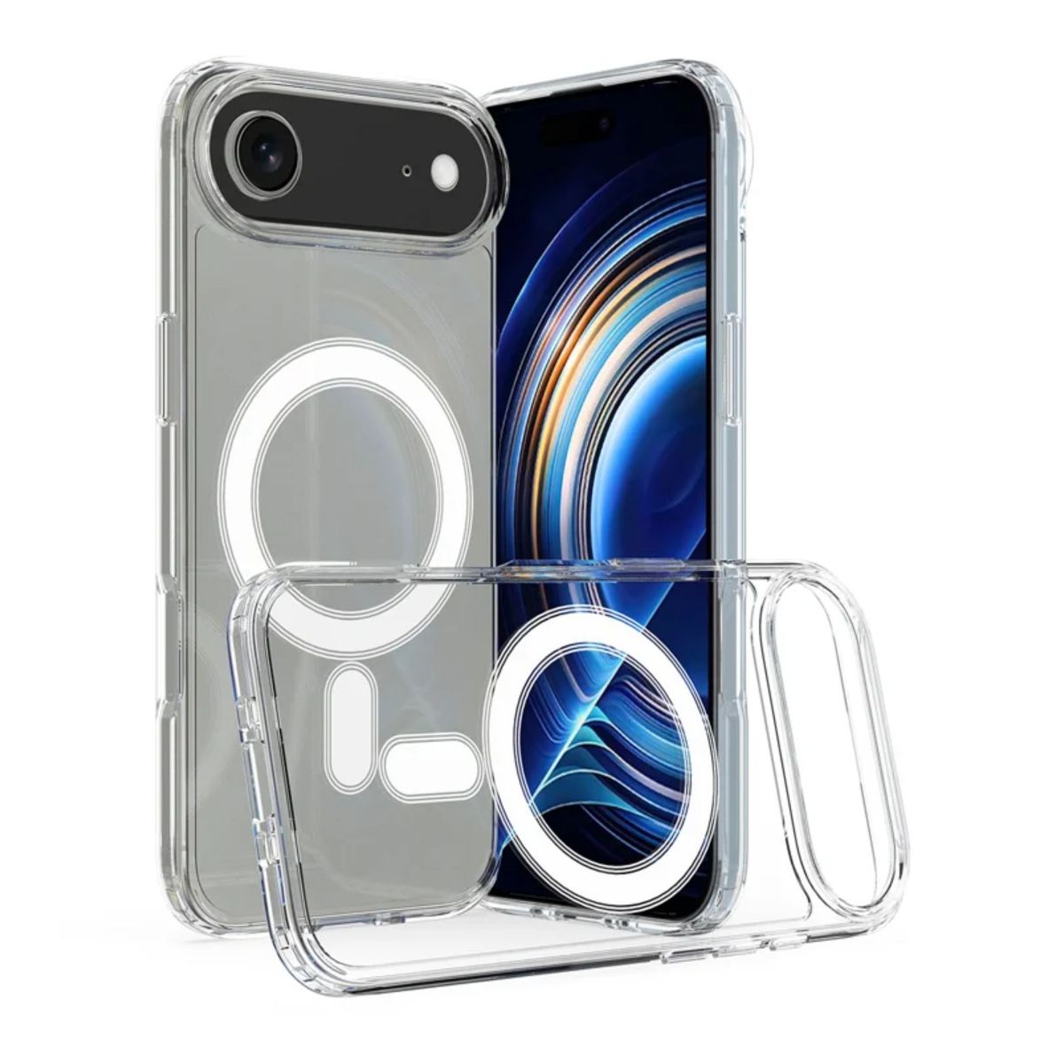 GENERICO - Carcasa para iPhone 17 Air MagSafe Transparente Reforzada