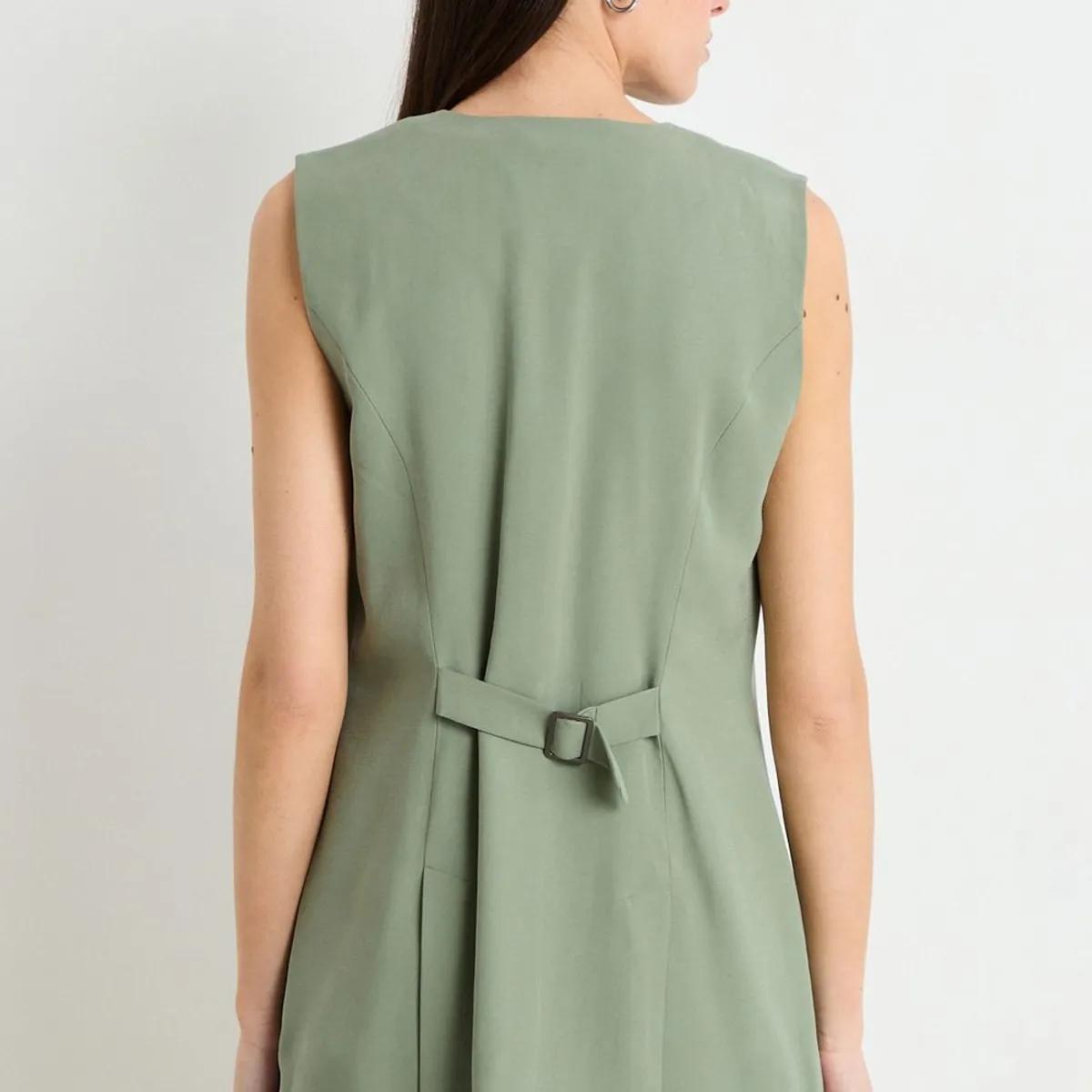 IO - Tapado Liso Mujer Verde Oliva Io