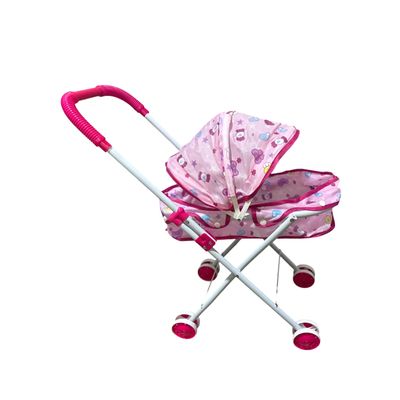 Imagen 2 del producto Coche Cuna Metálico De Juguete Para Muñecas Rosa