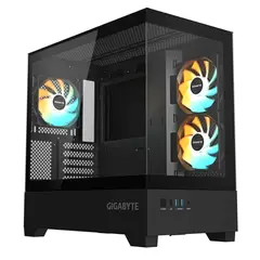 GIGABYTE - Gabinete C201 Panoramic mATX Vidrio Templado Negro