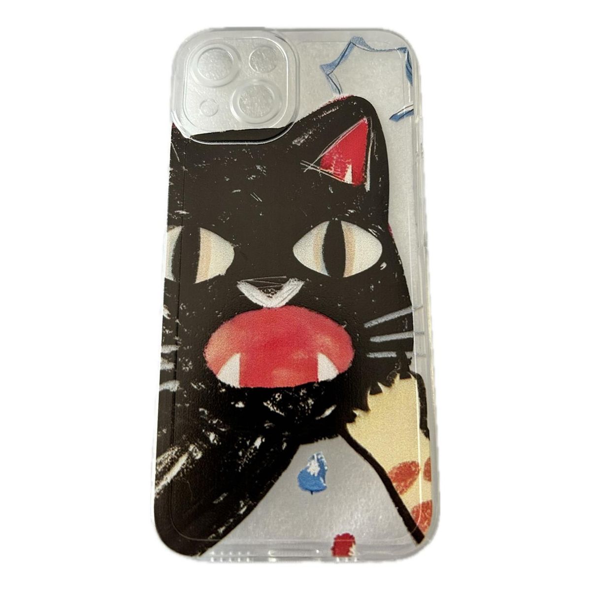 GENERICO - Genérica iPhone Funda Transparente iPhone 13-14-15 Gato Cat