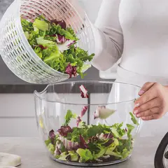 HOME LOGICS - Centrifuga Secador De Verduras Escurridor Para Ensalada