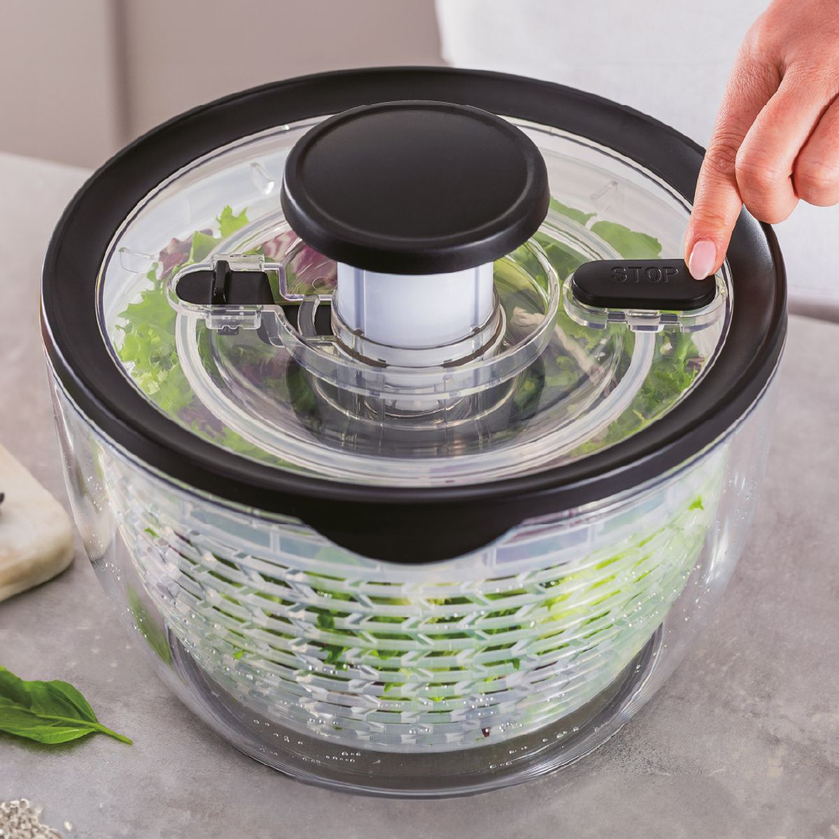 HOME LOGICS - Centrifuga Secador De Verduras Escurridor Para Ensalada