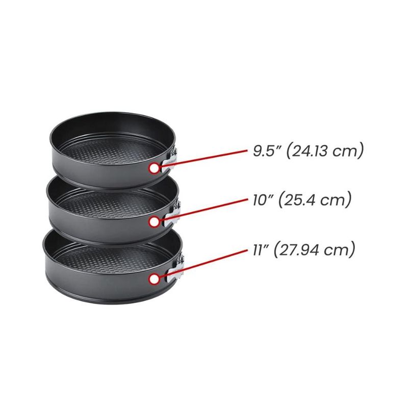 GENERICO - Set 3 Moldes Redondas Desmontables
