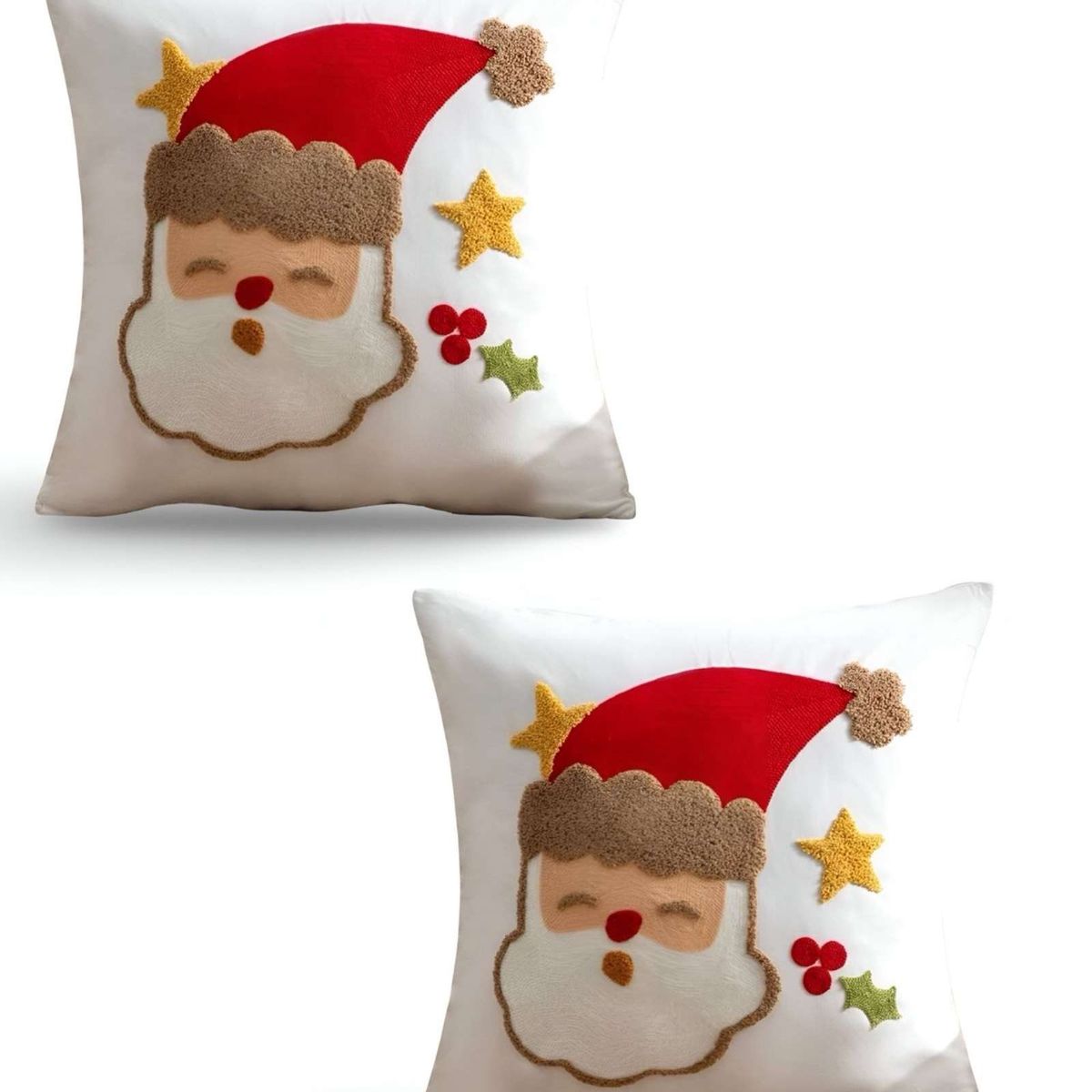 GENERICO - PACK DE 2 FUNDAS DE COJIN PARA NAVIDAD K17