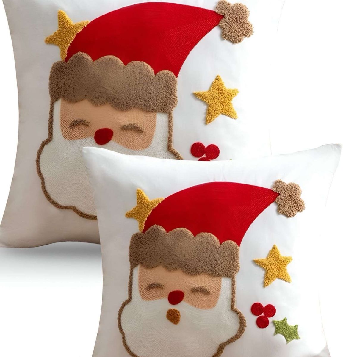 GENERICO - PACK DE 2 FUNDAS DE COJIN PARA NAVIDAD K17