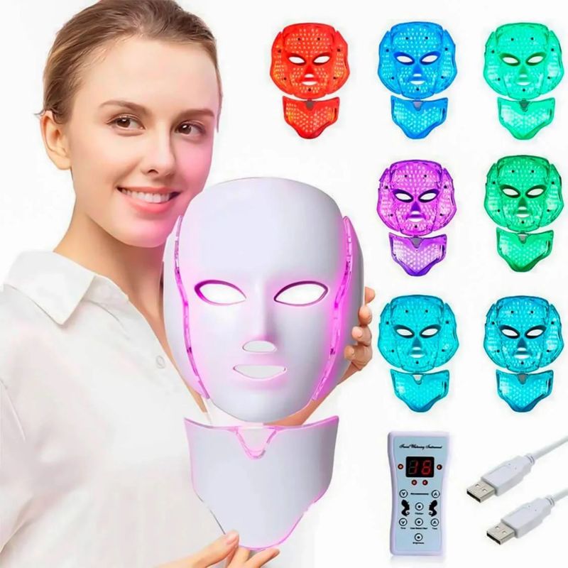 MOVI - “Máscara LED 7 Colores – Reduce manchas y líneas de expresión”
