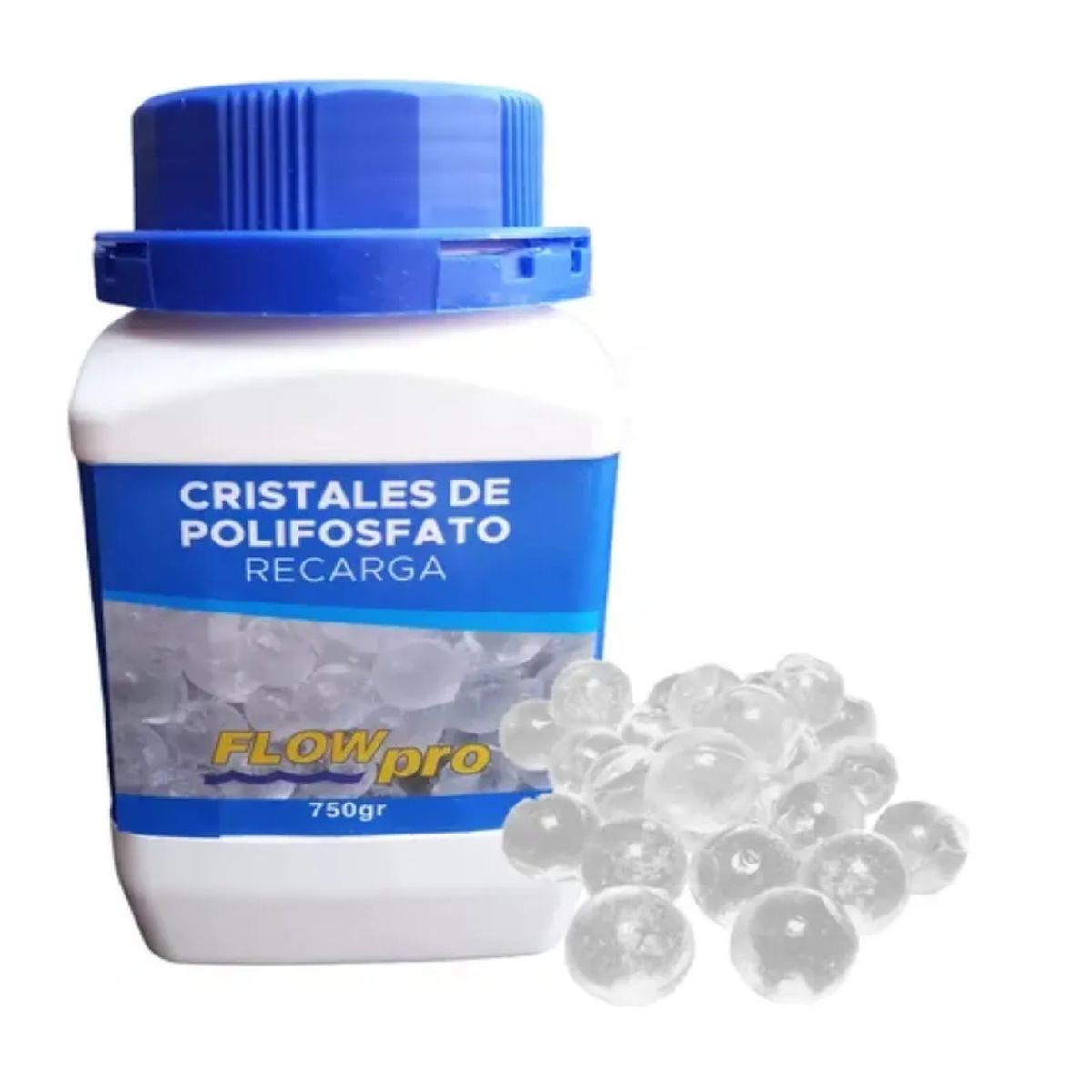 GENERICO - Recarga Cristales Polifosfato 750g Flowpro Filtro Antisarro