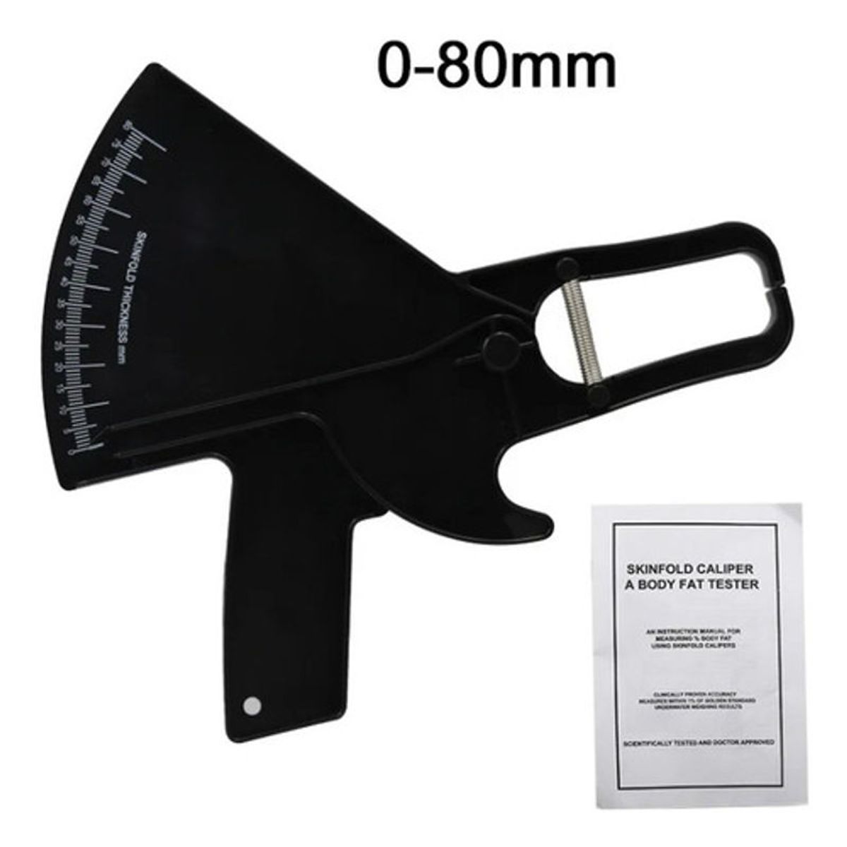 GENERICO - Plicometro Slim Guide Calibrador De Grasa Corporal Negro