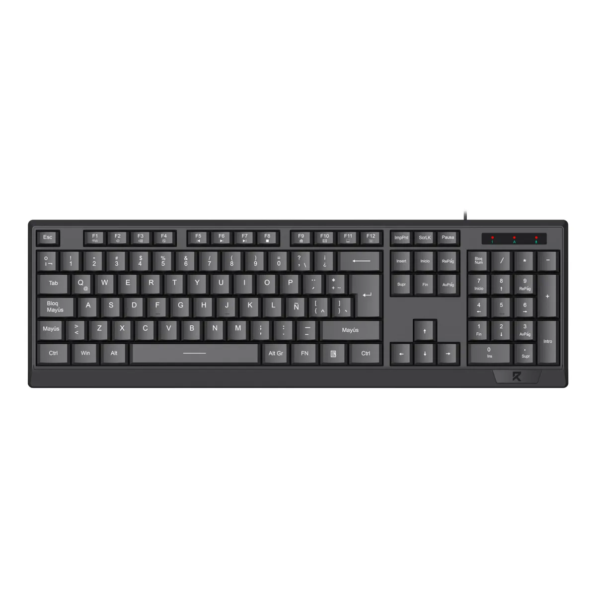 REDRAGON - Teclado Redragon BK8345 SP Español Negro