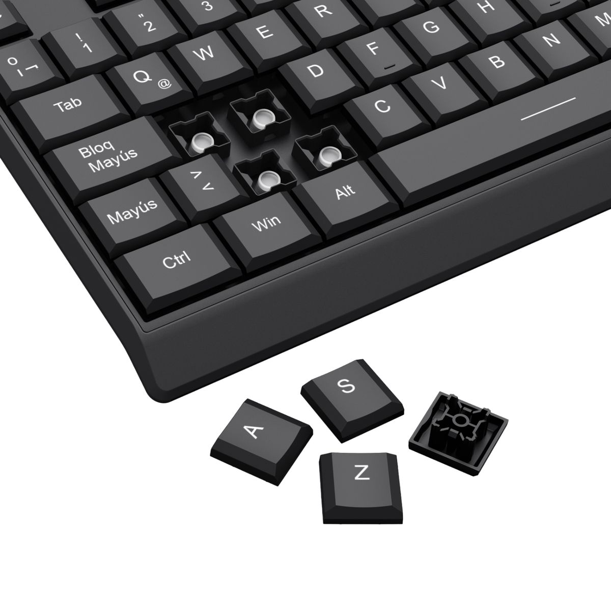 REDRAGON - Teclado Redragon BK8345 SP Español Negro