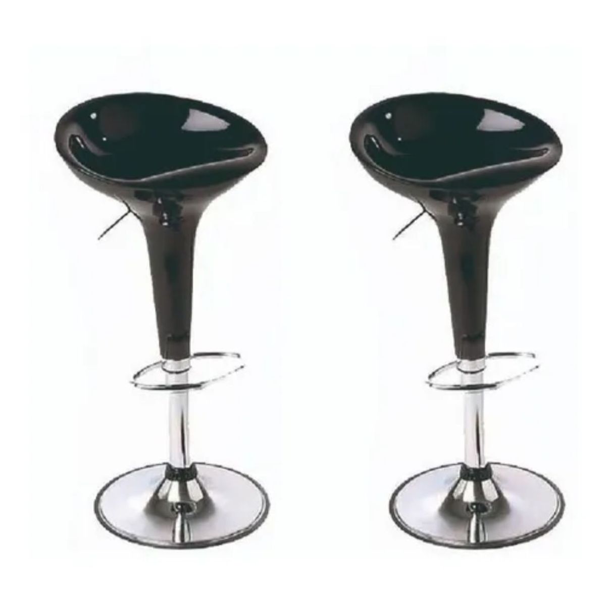 HABITA2 CHILE - Pack 2 Silla de bar acrilico ajustable