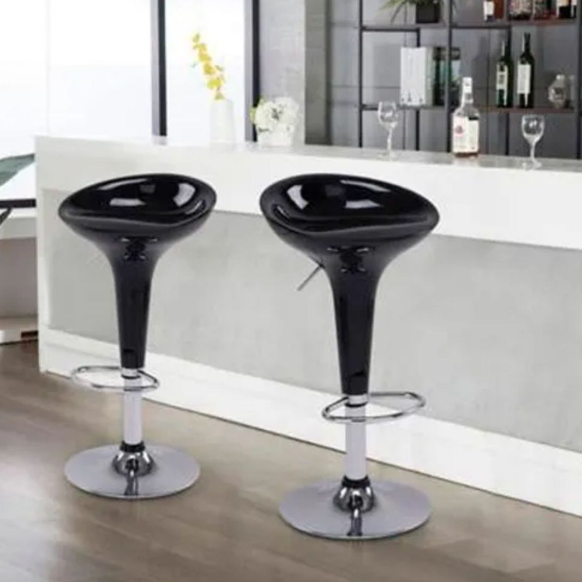 HABITA2 CHILE - Pack 2 Silla de bar acrilico ajustable