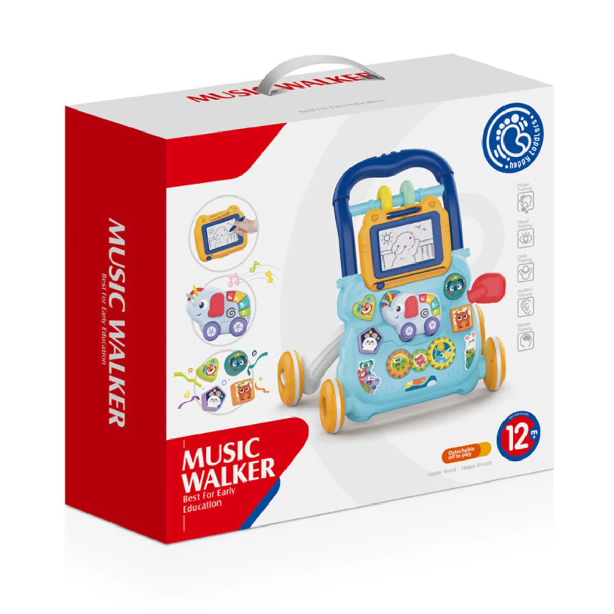 MUSIC HALL - Caminador Centro De Actividad Para Bebé Sonidos Y Pizarra