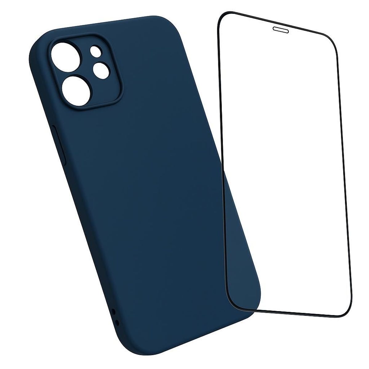 GENERICO - Carcasa Funda Para iPhone 17 Pro Silicona Azul + Mica