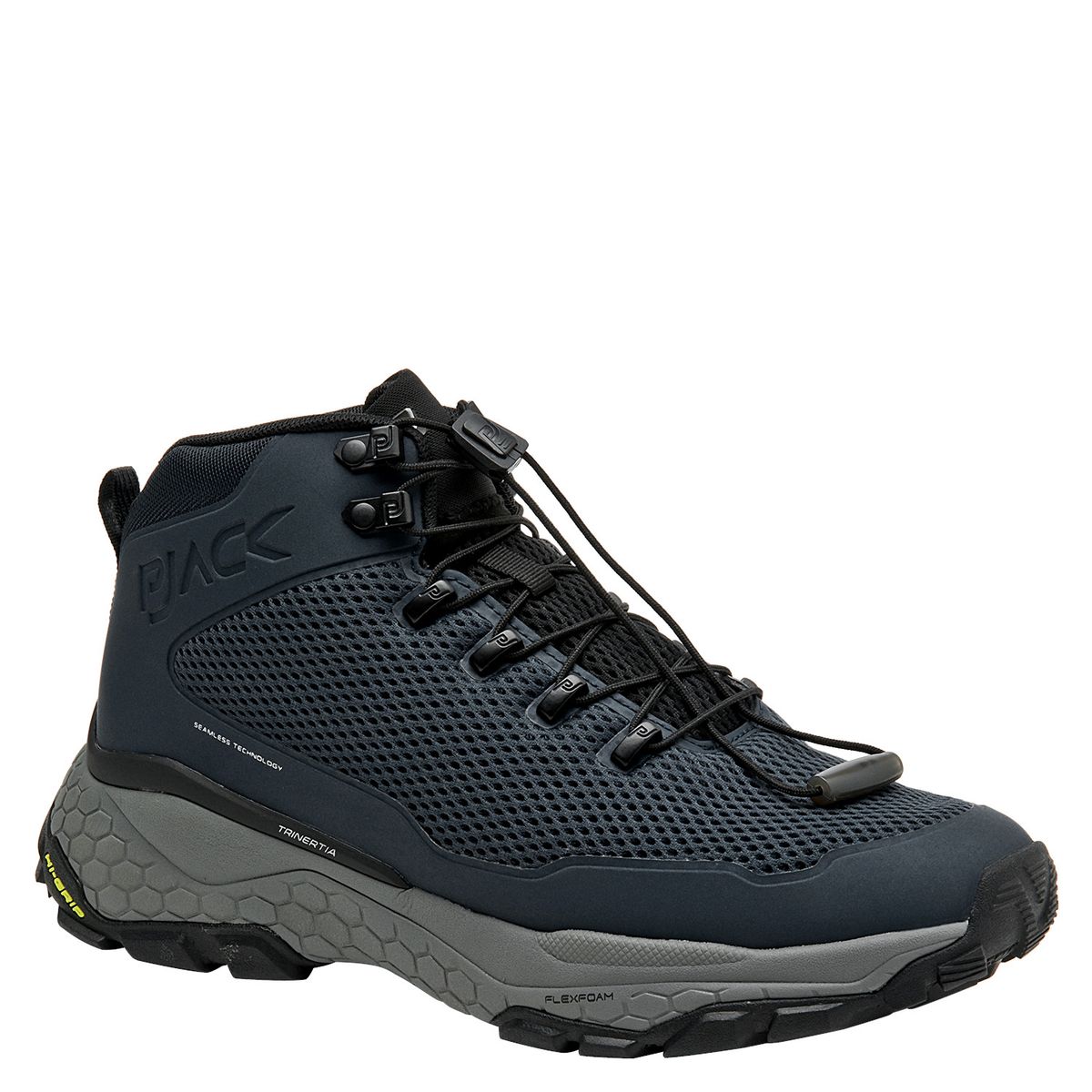 PJACK - Botín Hombre Outdoor Negro Pjack