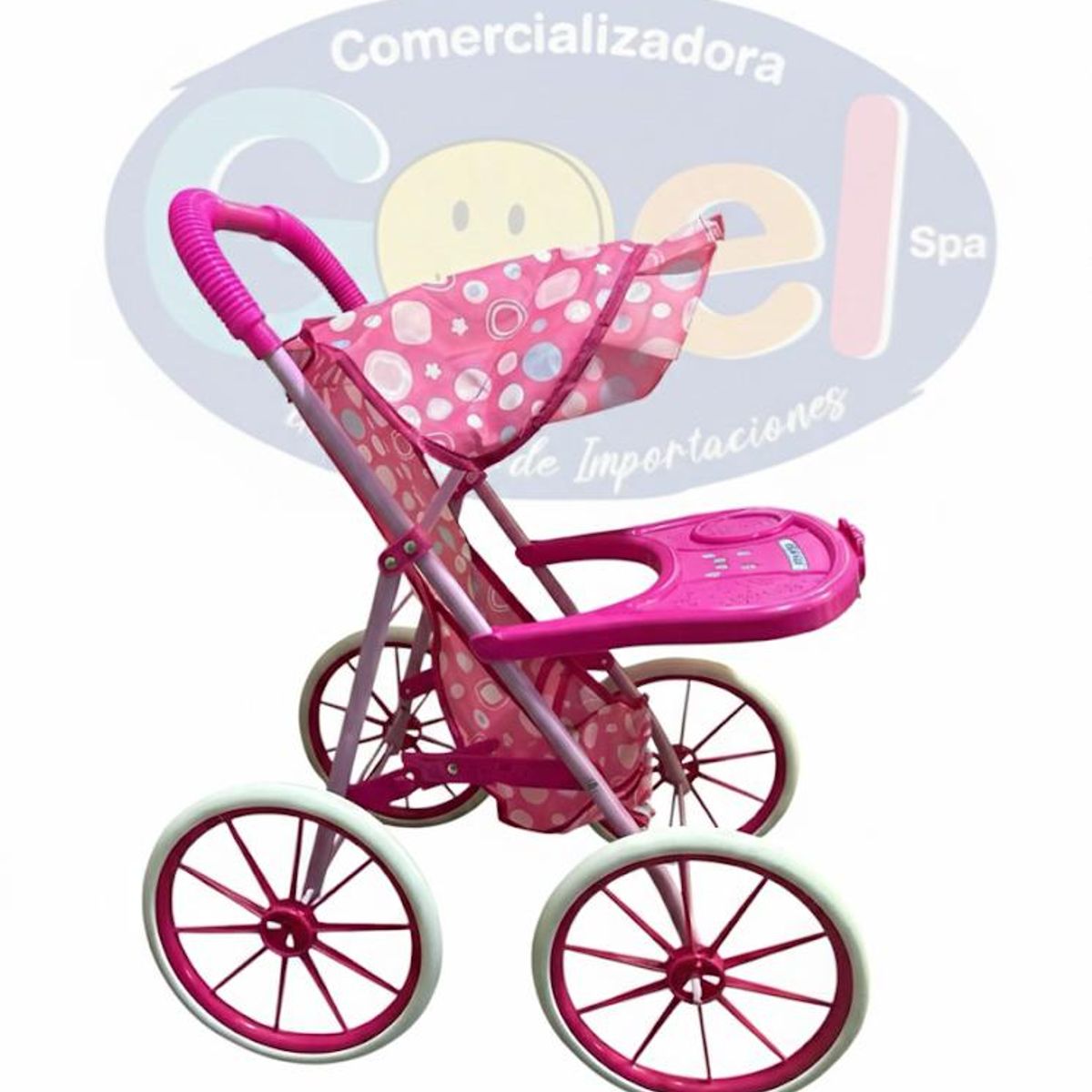 GENERICO - Coche Cuna Metálico De Juguete Para Muñecas Rosada