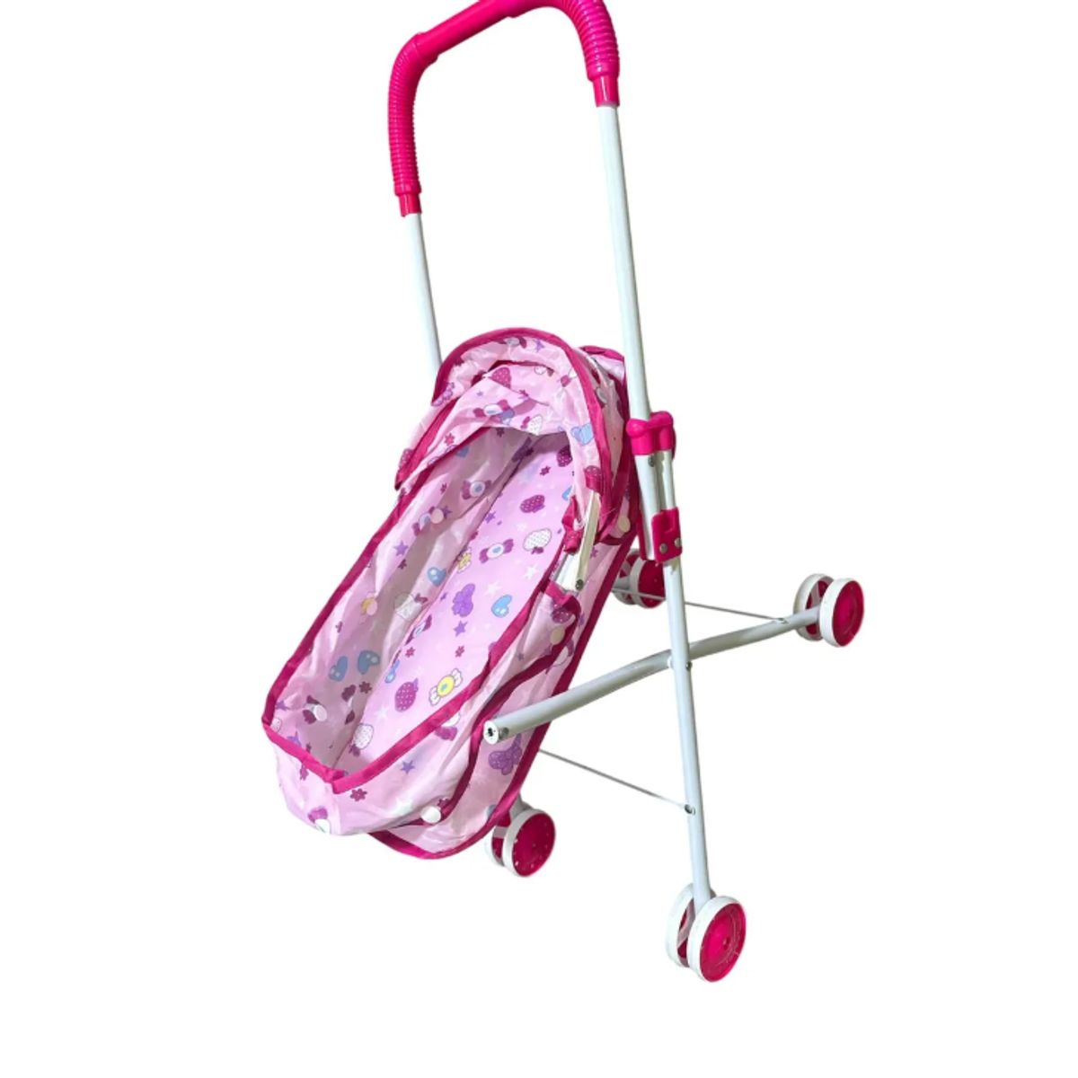 GENERICO - Coche Cuna Metálico De Juguete Para Muñecas Rosada