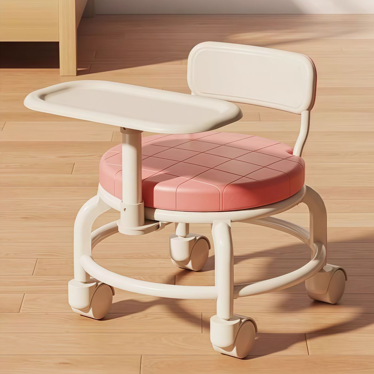 OASIS - Silla De Bebe Para Comer Con Rueda Taburete Rosa