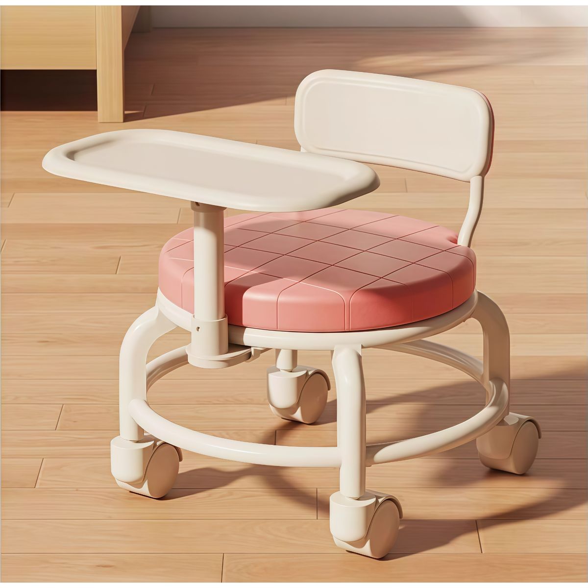 OASIS - Silla De Bebe Para Comer Con Rueda Taburete Rosa