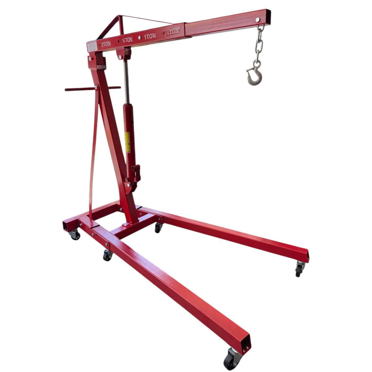 GENERICO - TECLE GRUA PLUMA PARA SACAR MOTORES 2 TONELADAS HIDRAULICA