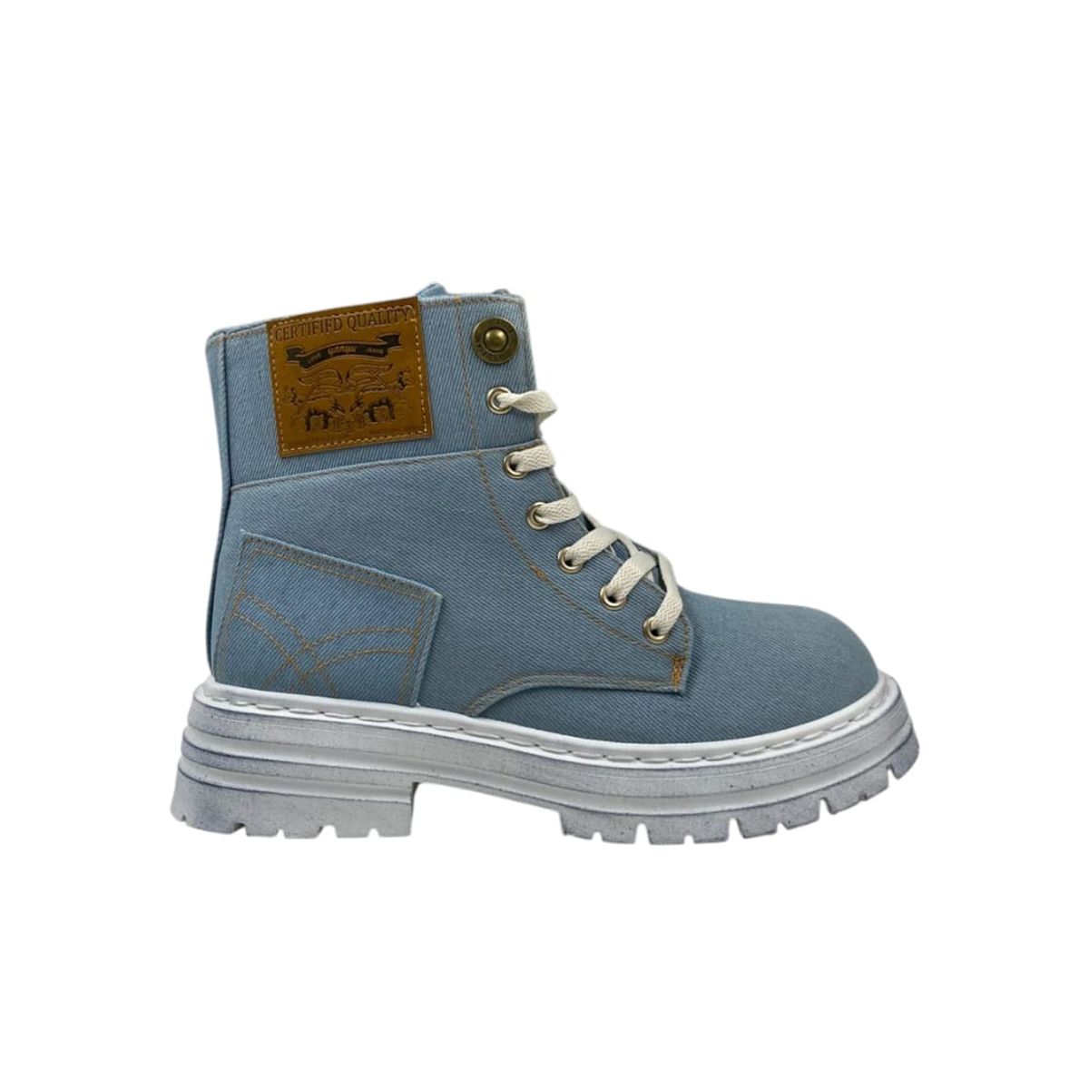 HERIEL - Botín Azul Plataforma Mujer