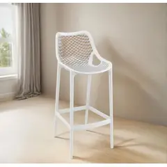 HABITA2 CHILE - Taburete piso de Bar City 75 cm Polipropileno - Negro