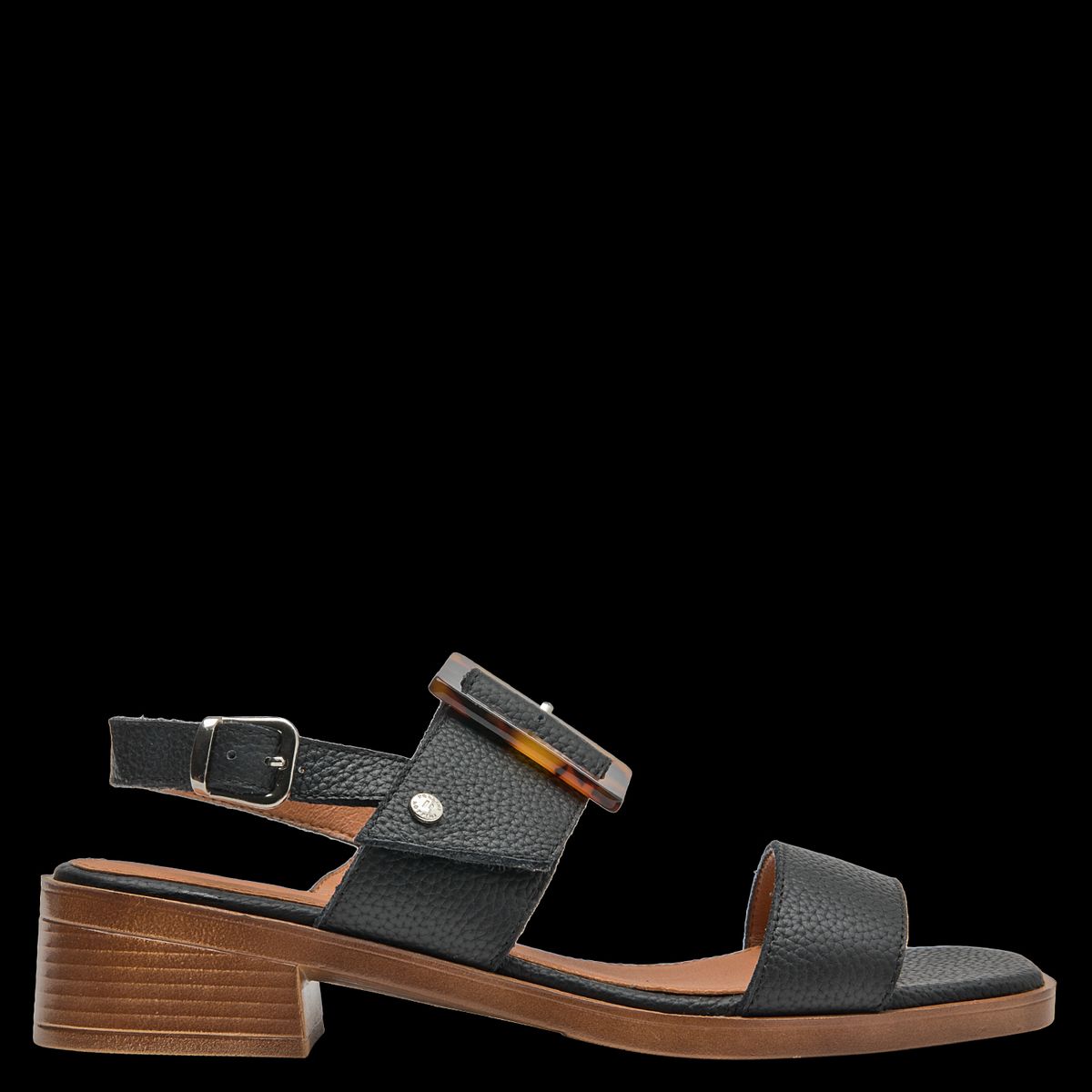 POLLINI - Sandalia Mujer Casual Negro