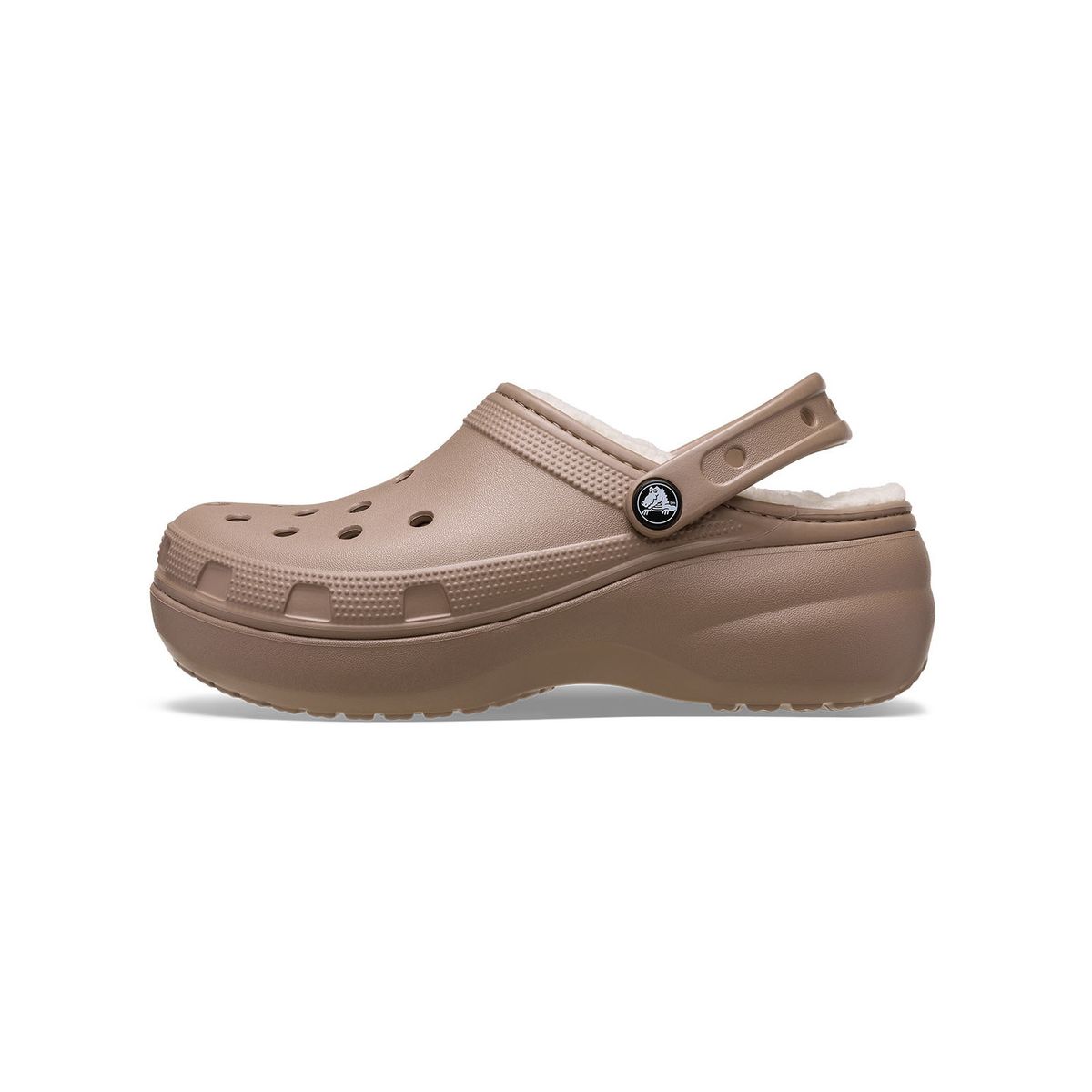 CROCS - Zueco Crocs Mujer Classic Plataforma Lined Clog W Café CROCS