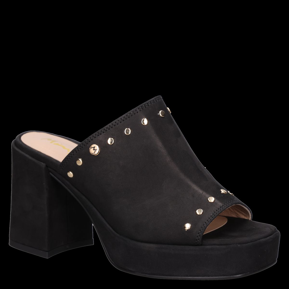 MINGO - Sandalia Mujer Casual Negro