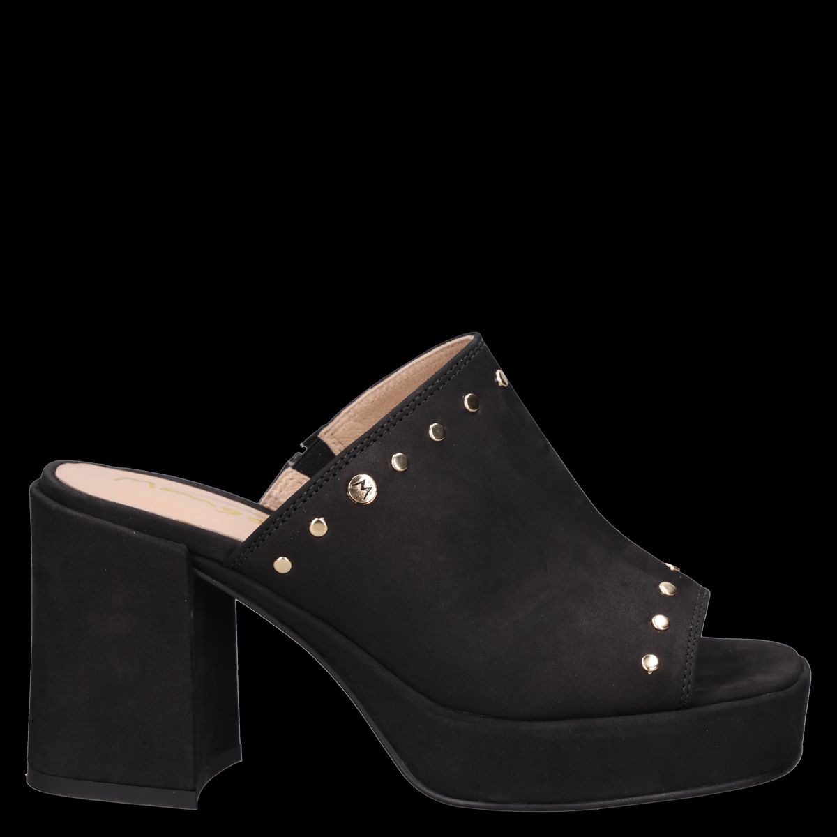 MINGO - Sandalia Mujer Casual Negro