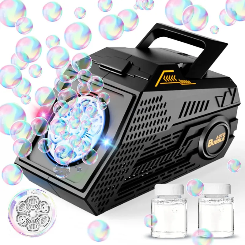 BIG PARTY - Máquina De Burbujas Recargable Portátil 20 Cm Con Usb