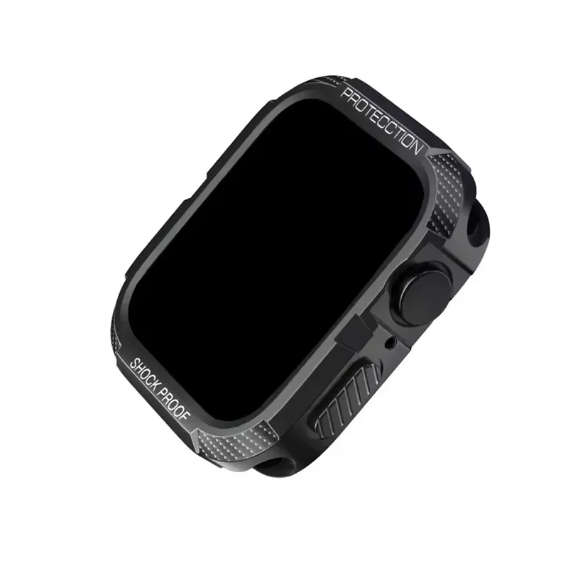 GENERICO - Protector Carcasa Para Apple Watch Shockproof 49mm Negro