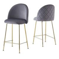 Pack 2 Taburete Deluxe Gold Terciopelo 66cm