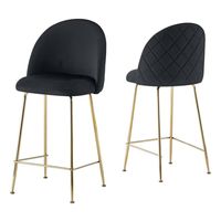 Pack 2 Taburete Deluxe Gold Terciopelo 66cm