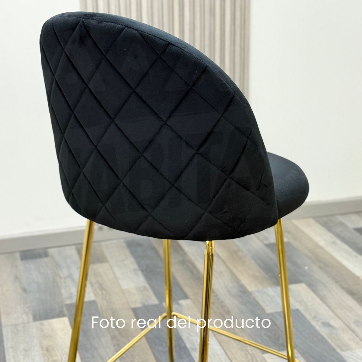 HABITA2 CHILE - Pack 2 Taburete Deluxe Gold Terciopelo