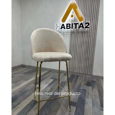 Imagen 2 del producto Pack 2 Taburete Deluxe Gold Terciopelo 66cm