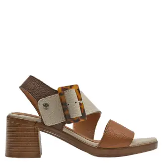POLLINI - Sandalia Mujer Casual Marrón claro