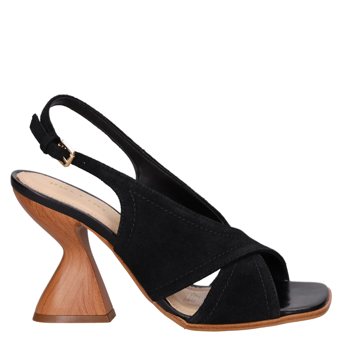 POLLINI - Sandalia Mujer Casual Negro Pollini