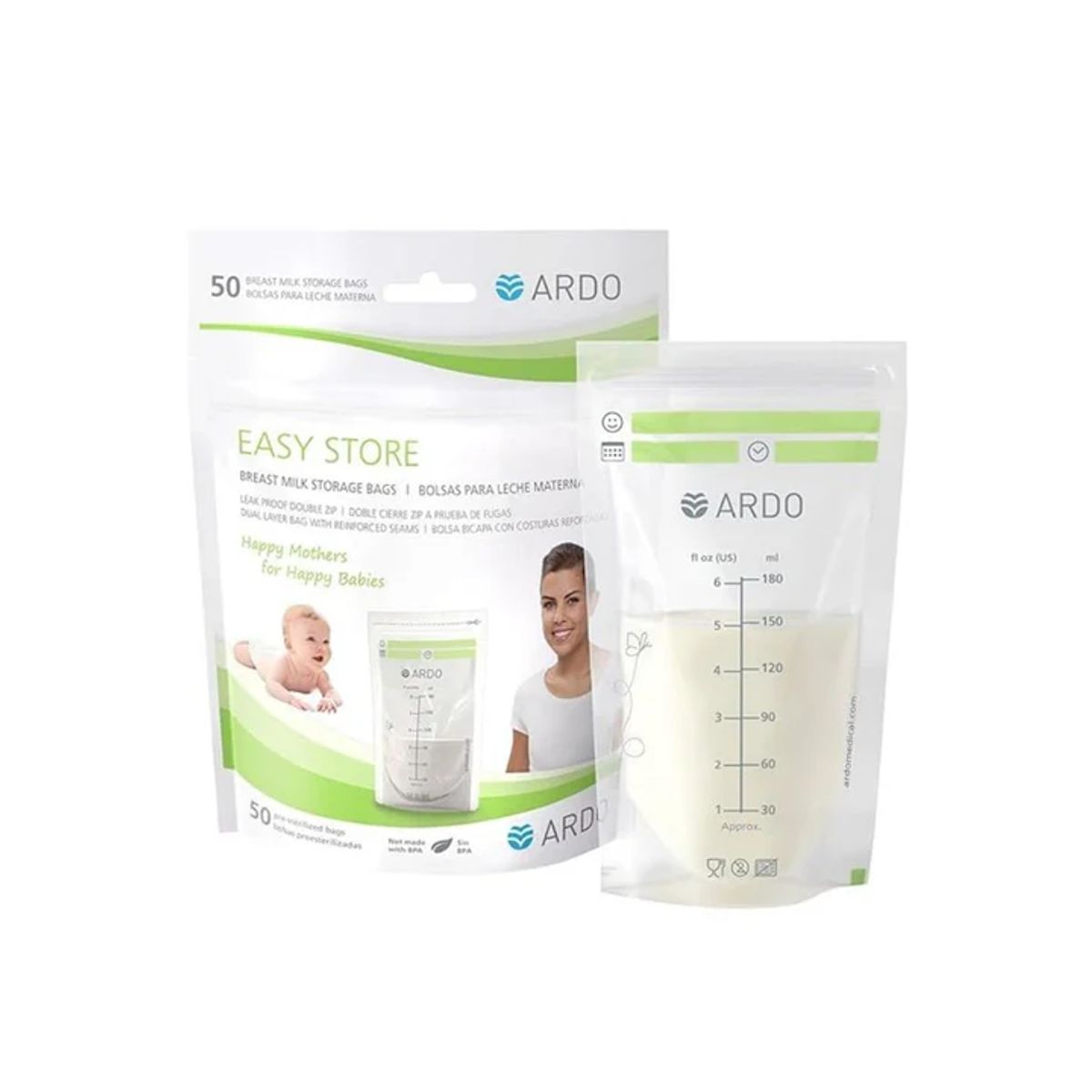 ARDO - Bolsas para leche Ardo Easy Store 50 uns
