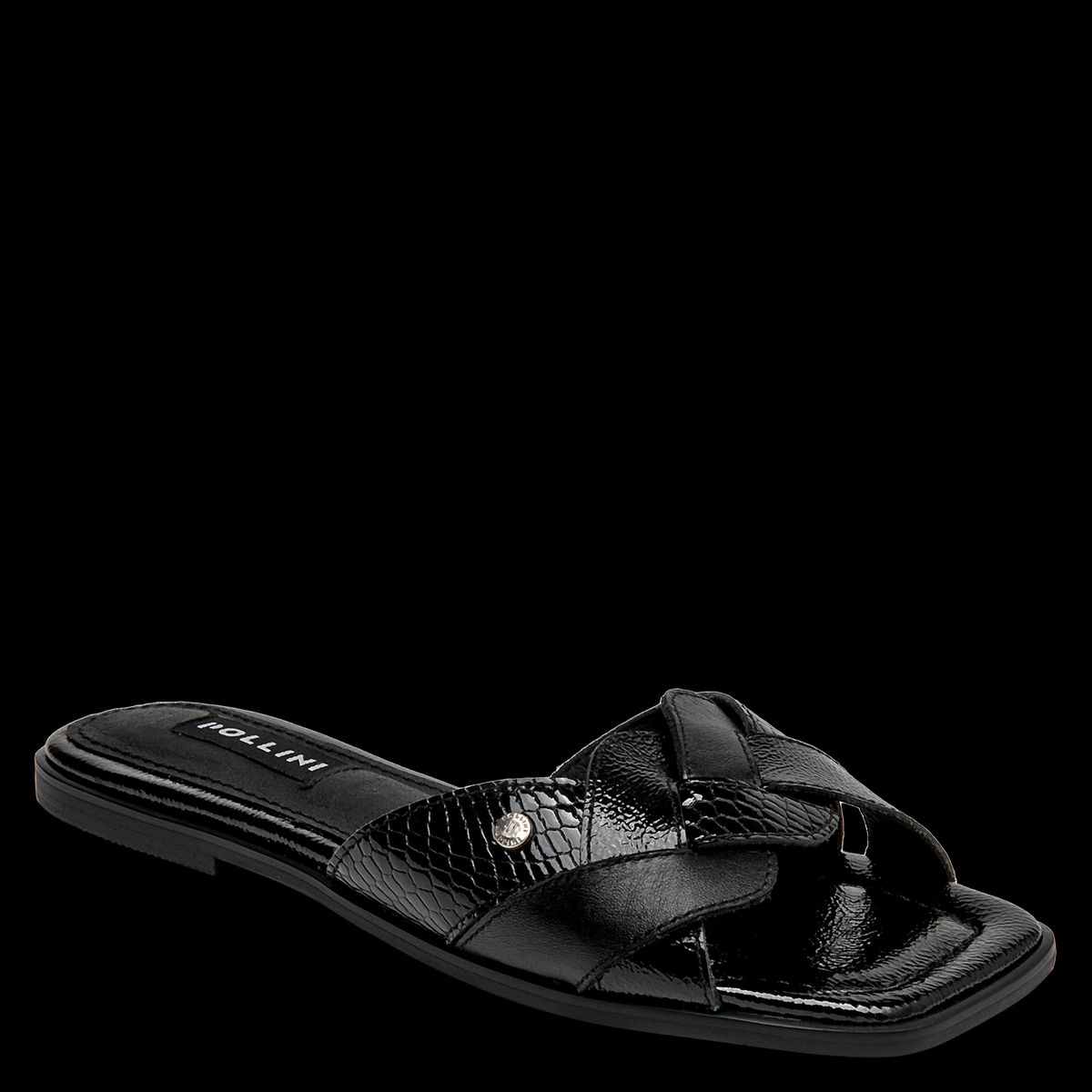 POLLINI - Sandalia Mujer Casual Negro Pollini
