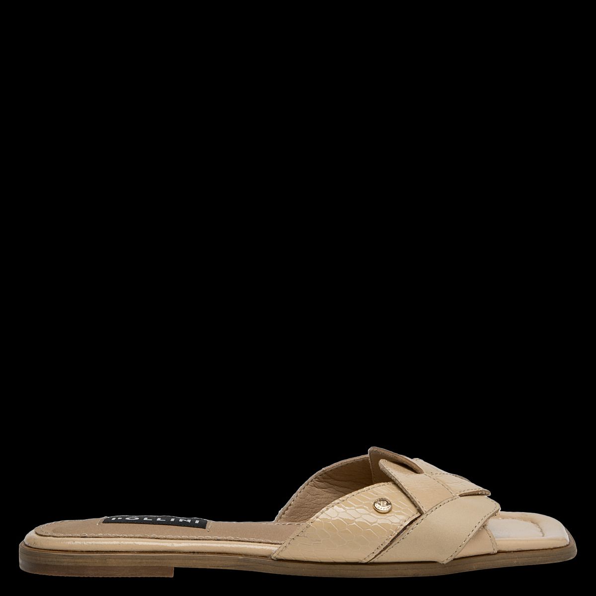 POLLINI - Sandalia Mujer Casual Beige Pollini