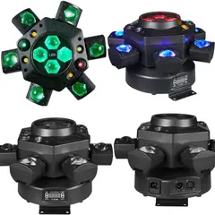 ADLIU - Cabeza Móvil De 6 Brazo Rgb Luz Láser Gobo Beam Laser 180w