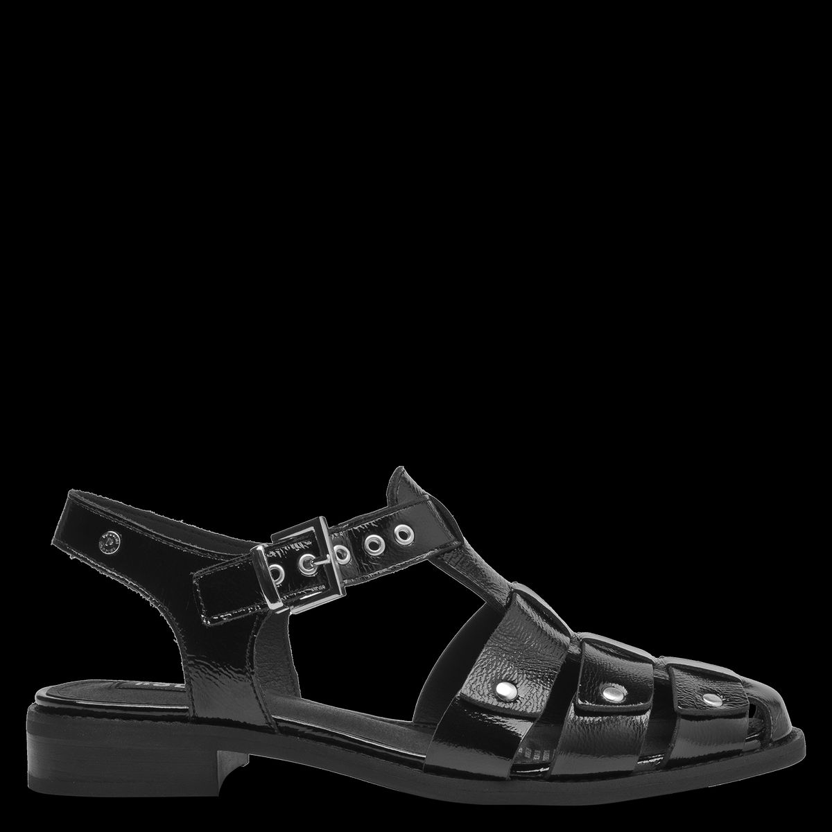 POLLINI - Sandalia Mujer Casual Negro Pollini