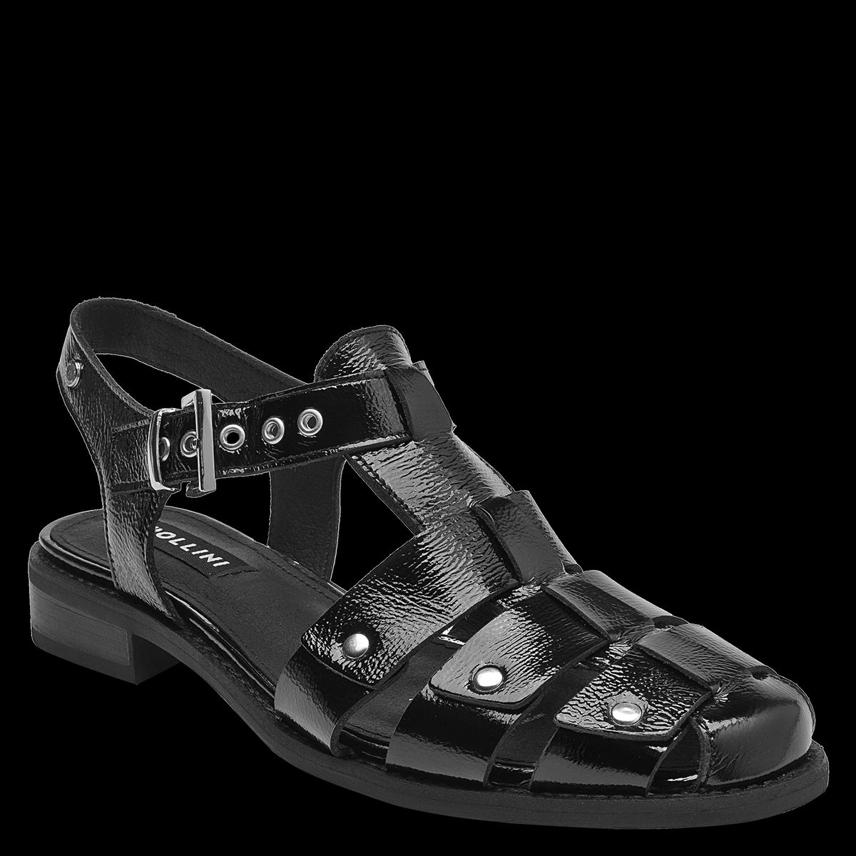 POLLINI - Sandalia Mujer Casual Negro Pollini