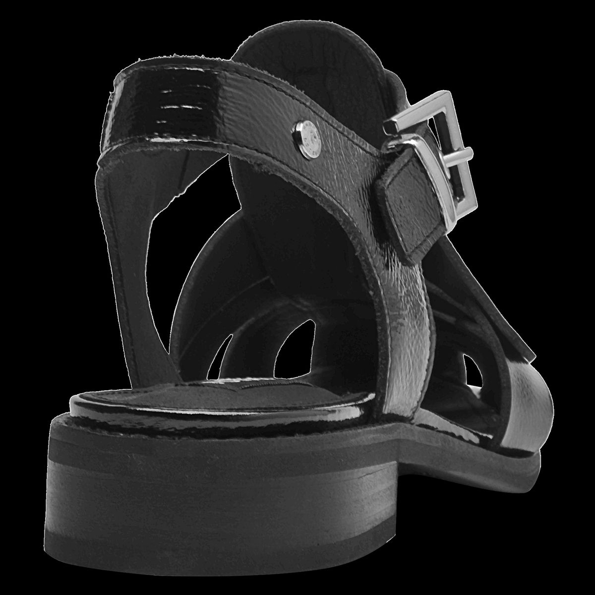 POLLINI - Sandalia Mujer Casual Negro Pollini