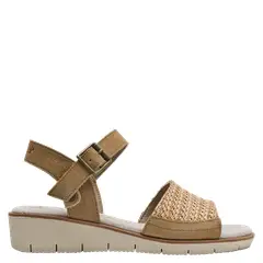 PANAMA JACK - Sandalia Mujer Casual Marrón claro