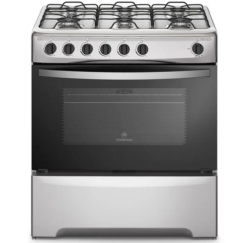 MADEMSA - Cocina a Gas Mademsa M 810 T Parrillas de alambrón 6 Platos