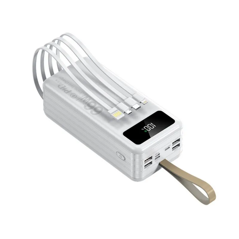 NOVYSTOR - Power Bank 30000mAh Carga Rápida 66W PD Portátil USB-C
